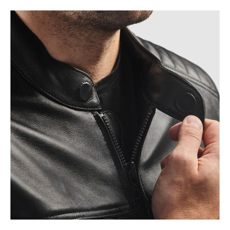 Kurtka motocyklowa skórzana Rebelhorn HUNTER II czarny mat