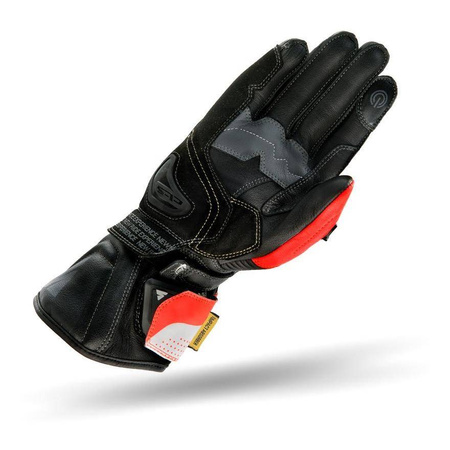 Rękawice motocyklowe skórzane sportowe Shima STR-2 GLOVES czerwony