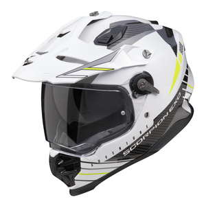 Kask motocyklowy SCORPION ADF-9000 AIR FEAT WHITE/BLACK/NEON YELLOW biały czarny żółty fluo