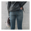Jeansy motocyklowe damskie Rebelhorn CLASSIC III slim fit niebieski