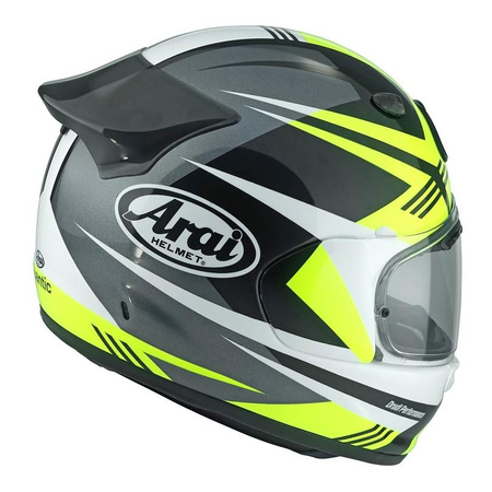 Kask motocyklowy ARAI QUANTIC MARK YELLOW żółty fluo czarny biały grafitowy