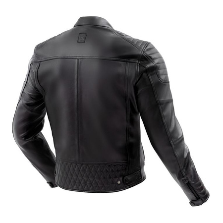 Kurtka motocyklowa skórzana miejska Rebelhorn HUNTER II czarny mat