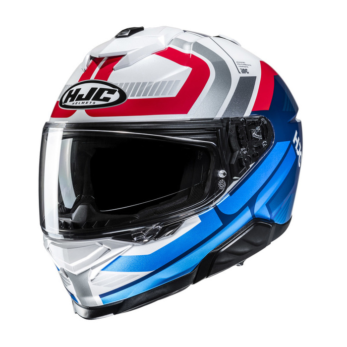 Kask motocyklowy HJC I71 Viz niebieski/czerwony