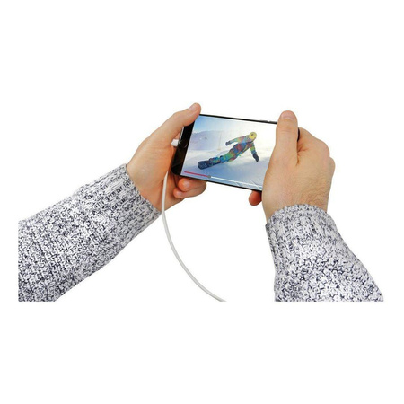 LAMPA Przewód 90 ° Usb> Lightning - 100 cm – Biały