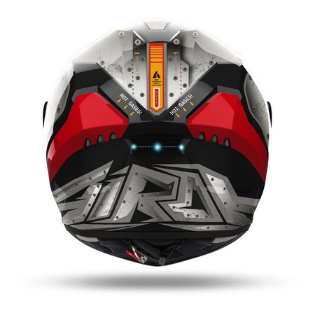 Kask motocyklowy AIROH CONNOR BOT GLOSS szary czerwony czarny niebieski