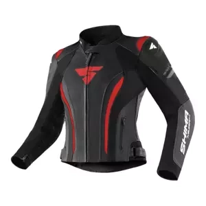 Damska kurtka motocyklowa skórzana sportowy Shima MIURA 2.0 czarny/czerwony