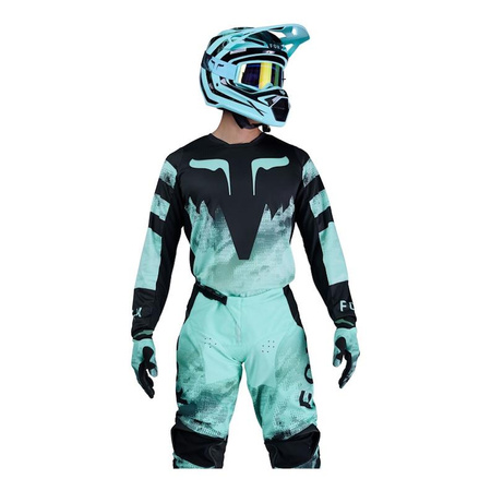 Bluza motocyklowa cross FOX 180 KAIROS TURQUOISE czarny zielony niebieski