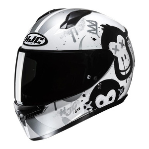 Kask motocyklowy integralny HJC C10 Geti czarny/srebrny