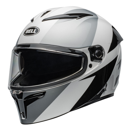 Kask motocyklowy BELL Lithium Shear srebrny/biały