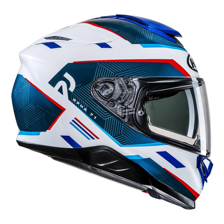 Kask motocyklowy integralny HJC RPHA 71 Ellon biały/niebieski