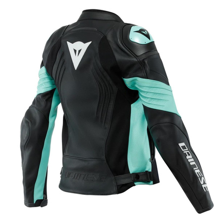 Kurtka motocyklowa damska DAINESE RACING 4 LADY AQUA czarny zielony
