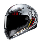 Kask motocyklowy integralny custom cruiser HJC V10 Vatt srebrny/szary