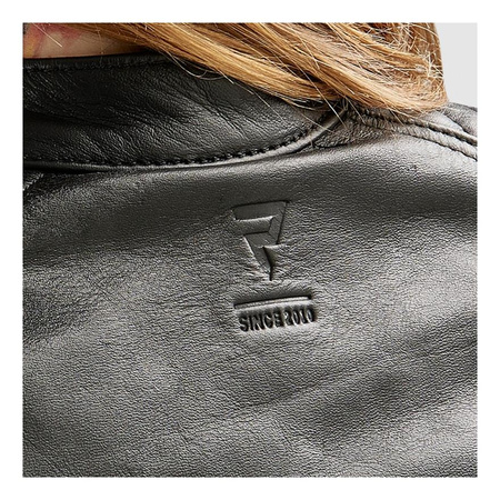 Damska kurtka motocyklowa skórzana Rebelhorn HUNTER II czarny mat