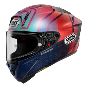 Kask integralny SHOEI X-SPR PRO MARQUEZ HOLI TC-1 LTD niebieski czerwony różowy
