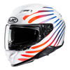 Kask motocyklowy integralny HJC F71 Zen biały/czerwony