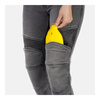 Damskie jeansy motocyklowe OZONE ROXY sprany czarne