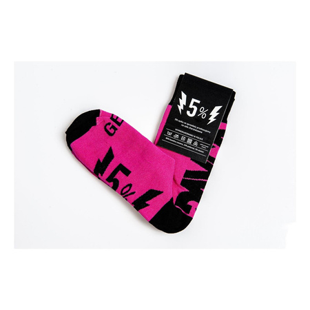 Skarpetki DAVCA PINK różowy czarny
