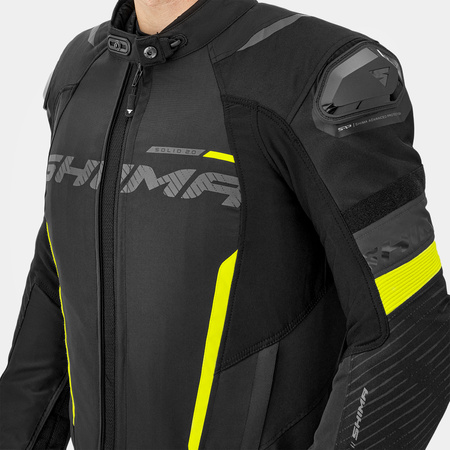 Kurtka motocyklowa tekstylna miejska/sportowa Shima SOLID 2.0 fluo