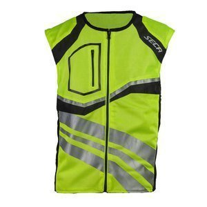 Kamizelka motocyklowa odblaskowa SECA SIGNAL II FLUO żółty fluo czarny