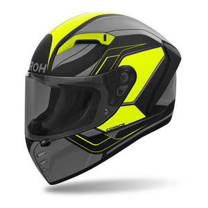 Kask motocyklowy AIROH CONNOR DUNK YELLOW MATT szary żółty fluo