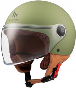 Kask motocyklowy MT STREET S SOLID GREEN zielony