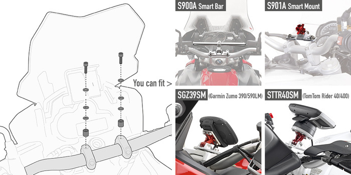 Zestaw montażowy GIVI do mocowania Smart Bar Honda