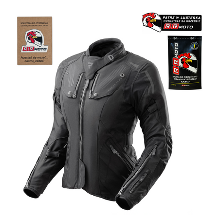 Damska kurtka motocyklowa tekstylna miejska/turystyczna Rebelhorn HIKER IV czarny