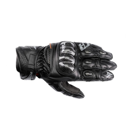 Rękawice motocyklowe SECA TRACKDAY SHORT BLACK czarny