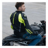 Kurtka motocyklowa skórzana sportowa/miejska Rebelhorn VANDAL czarny-żółty fluo