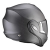 Kask motocyklowy szczękowy SCORPION EXO-TECH EVO CARBON SOLID BLACK MATT czarny mat