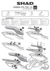 Stelaż kufra tylnego motocyklowego SHAD do Honda CTX 700