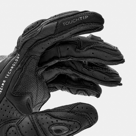 Rękawice motocyklowe sportowe skórzane Shima RS-3 czarny