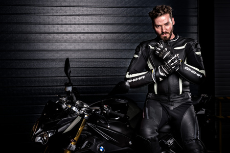 Kurtka motocyklowa skórzana Shima CHASE biały