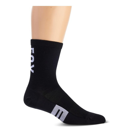 Skarpety motocyklowe rowerowe FOX 6 Flexair Merino Sock czarny