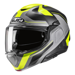 Kask motocyklowy HJC F100 Bios szary/żółty
