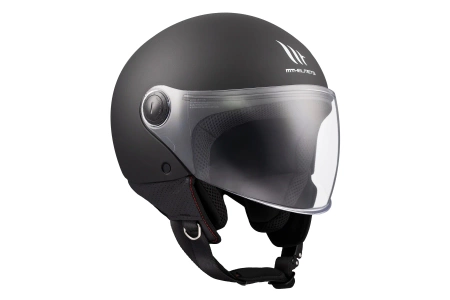 Kask motocyklowy MT STREET S SOLID MATT BLACK czarny mat