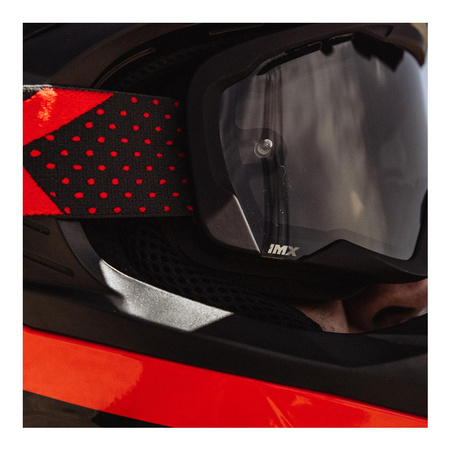 Gogle motocyklowe IMX Endurance Flip - Szyba Dark Smoke + Clear (2 szyby w zestawie)