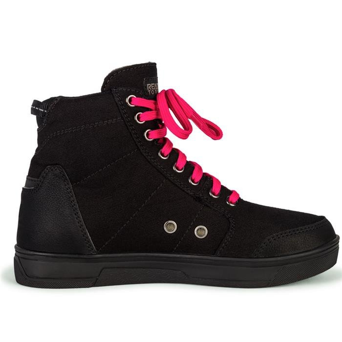 Damskie buty motocyklowe miejskie OZONE TOWN czarne różowe