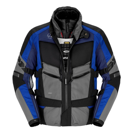 Kurtka motocyklowa SPIDI 4 SEASON EVO BLUE szary czarny niebieski