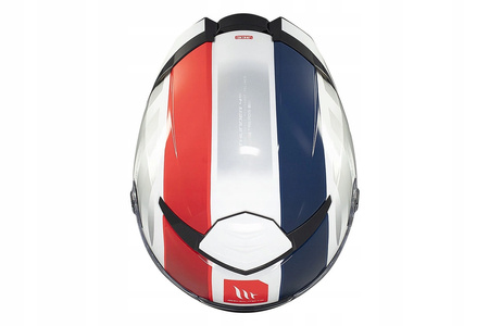 Kask motocyklowy MT THUNDER 4 SV THREADS GLOSS WHITE/BLUE biały niebieski czerwony
