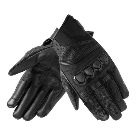 Rękawice motocyklowe miejskie Rebelhorn PATROL krótkie czarny