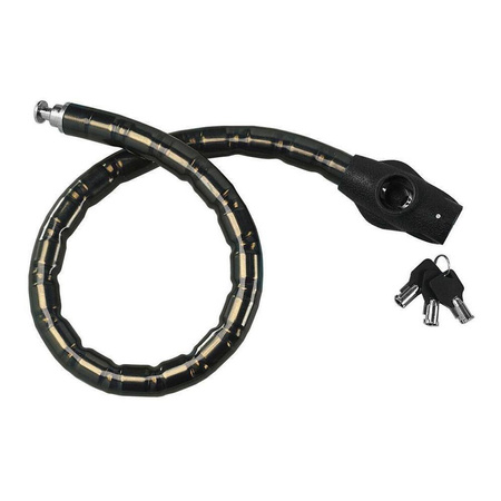 Hartowana stalowa blokada linki powlekana tworzywem sztucznym LAMPA Boa Ø 24 mm - 120 cm