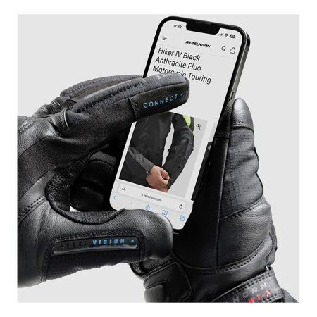 Rękawice motocyklowe zimowe SUMMIT WINTER WP czarny