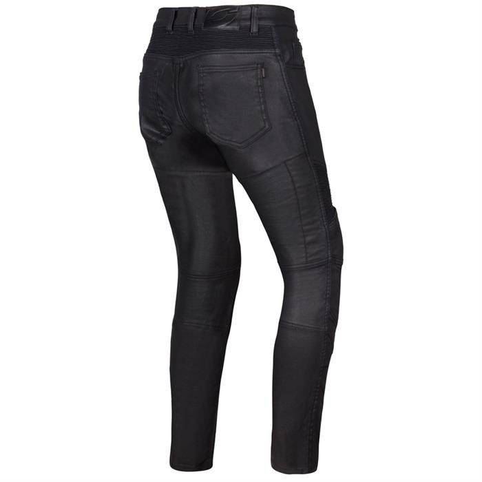 Damskie jeansy motocyklowe OZONE ROXY WAXED czarne