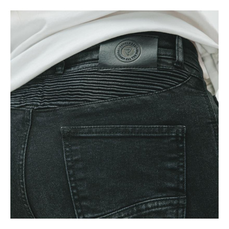 Spodnie jeansowe REBELHORN VANDAL LADY DENIM WASHED – czarne