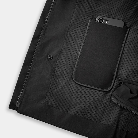 Kurtka motocyklowa VORG CUMULUS FLUO czarny szary żółty fluo