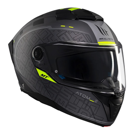 Kask motocyklowy MT ATOM 2 SV DESTINY MATT BLACK/GREY