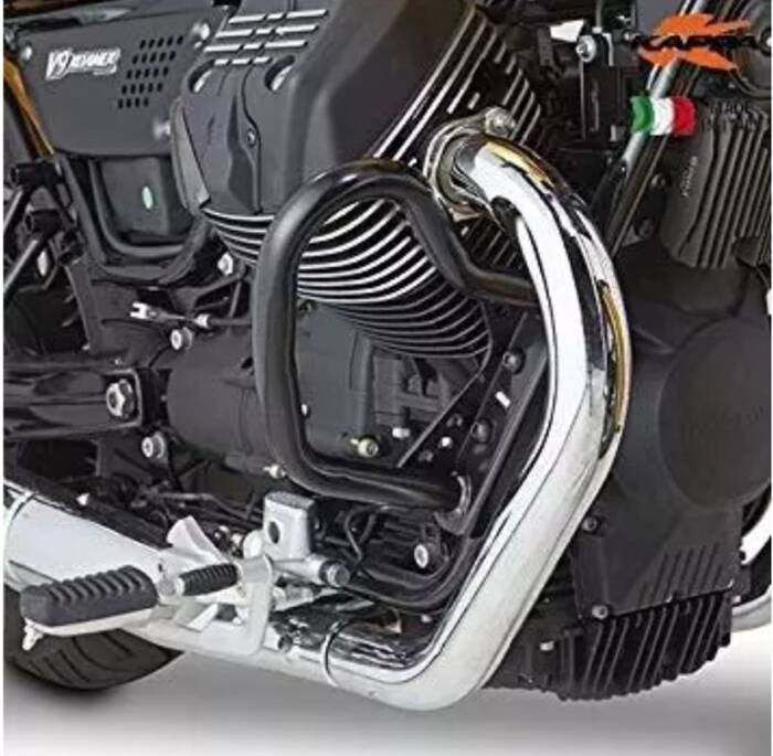 KAPPA GMOLE OSŁONY SILNIKA MOTO GUZZI V7 III Stone / Special (17-19), V7 III Stone Night Pack (19), V9 Roamer / V9 Bobber (16-19) CZARNE