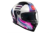 Kask motocyklowy MT STINGER 2 TRON WHITE/PINK/BLUE