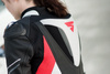 Kombinezon jednoczęściowy motocyklowy skórzany sportowy Shima MIURA RS biały/fluo